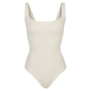SKIMS Ribbed Tank Top Body Suit (bone)